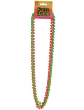 80s Neck Beads x 4 Colours in Pack